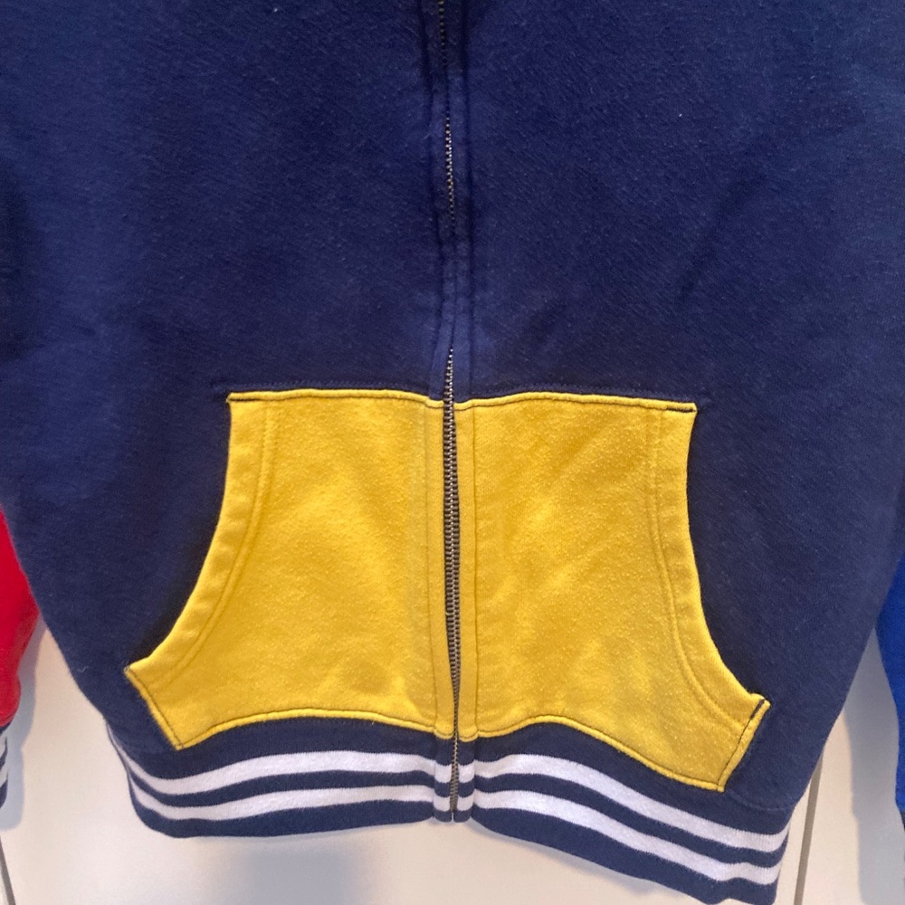 Ralph Lauren boys color blocked hooded zip sweatshirt size large - Picture 3 of 11